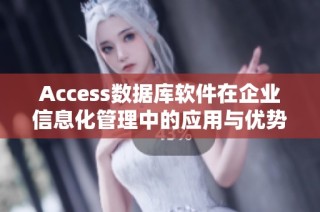 Access数据库软件在企业信息化管理中的应用与优势分析