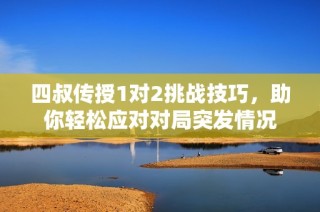 四叔传授1对2挑战技巧，助你轻松应对对局突发情况