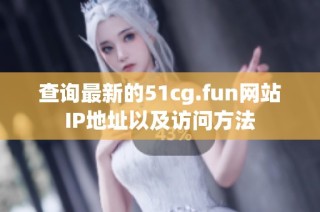 查询最新的51cg.fun网站IP地址以及访问方法