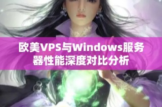 欧美VPS与Windows服务器性能深度对比分析