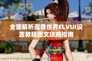 全面解析魔兽世界ELVUI设置教程图文攻略指南