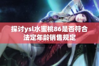 探讨ysl水蜜桃86是否符合法定年龄销售规定