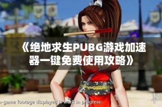 《绝地求生PUBG游戏加速器一键免费使用攻略》