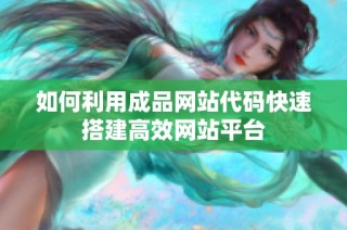 如何利用成品网站代码快速搭建高效网站平台