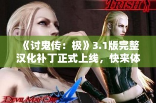 《讨鬼传：极》3.1版完整汉化补丁正式上线，快来体验！