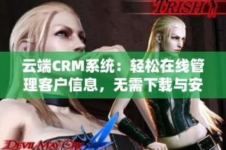 云端CRM系统：轻松在线管理客户信息，无需下载与安装