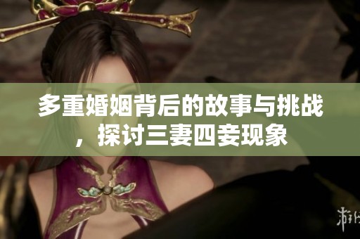 多重婚姻背后的故事与挑战，探讨三妻四妾现象