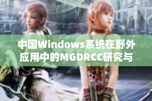 中国Windows系统在野外应用中的MGDRCC研究与探索