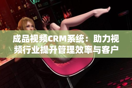 成品视频CRM系统：助力视频行业提升管理效率与客户体验