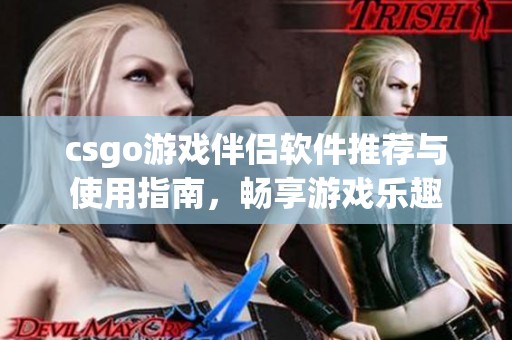 csgo游戏伴侣软件推荐与使用指南，畅享游戏乐趣