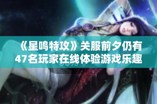 《星鸣特攻》关服前夕仍有47名玩家在线体验游戏乐趣