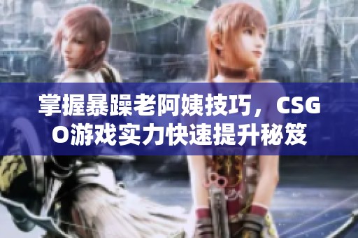 掌握暴躁老阿姨技巧，CSGO游戏实力快速提升秘笈