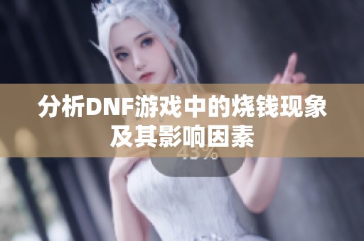 分析DNF游戏中的烧钱现象及其影响因素