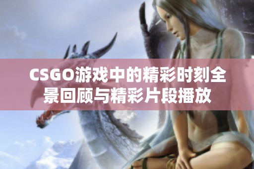 CSGO游戏中的精彩时刻全景回顾与精彩片段播放